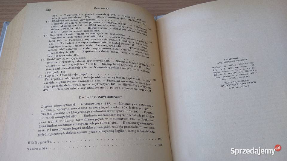 Zarys logiki matematycznej Andrzej Grzegorczyk Gdańsk