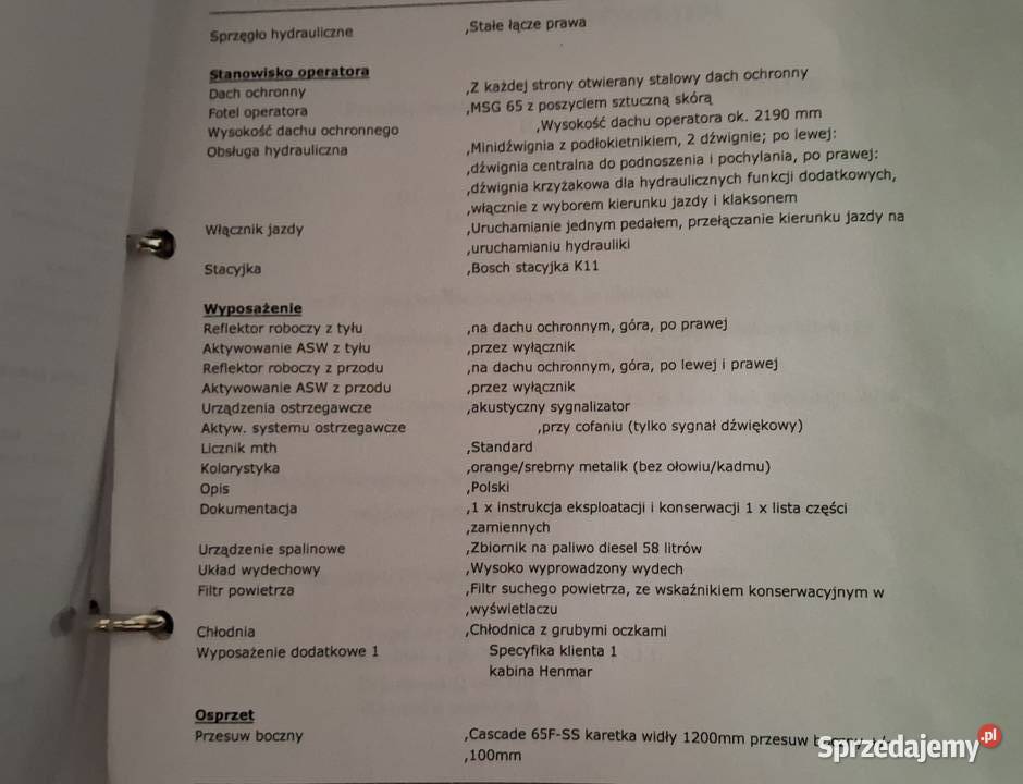 WÓZEK WIDŁOWY STILL RX7035 DIESEL HYBRYDA Olecko sprzedam