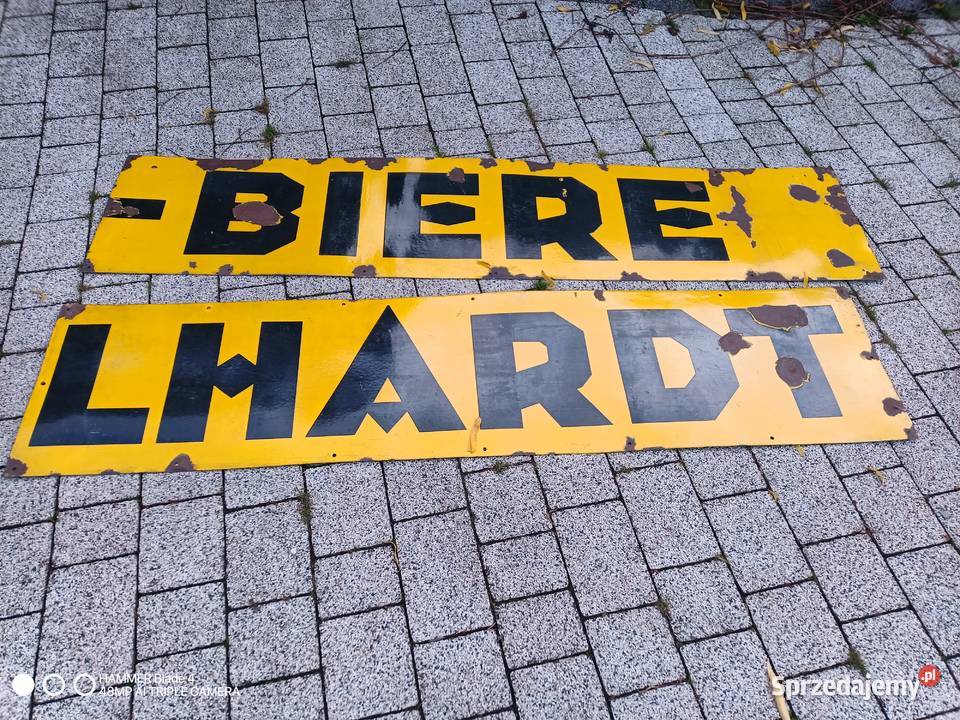 Stare tablice emaliowane informacyjne Pozostałe Olszyna