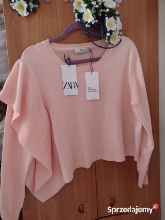 40L ZARA Ekskluzywny sweter z Madrytu NOWY Bez wzoru Kraków