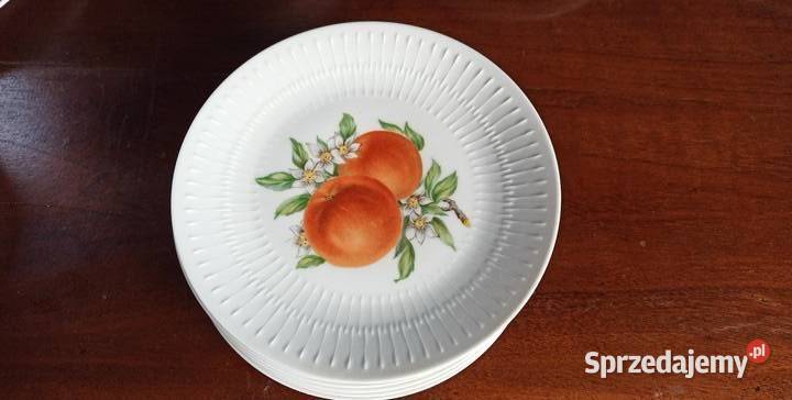 Talerzyk deserowy Hutschenreuther Brzoskwinie i Gdańsk