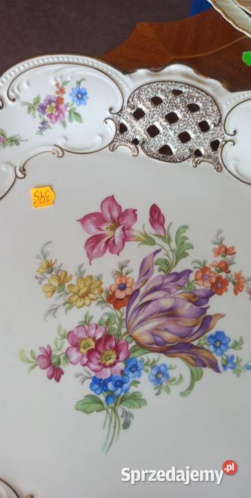 Efektowna Patera P T Tirschenreuth Bavaria Porcelana i szkło pomorskie Gdańsk
