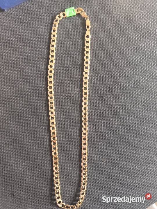 Złoty łańcuszek splot Pancerka Skarżysko-Kamienna