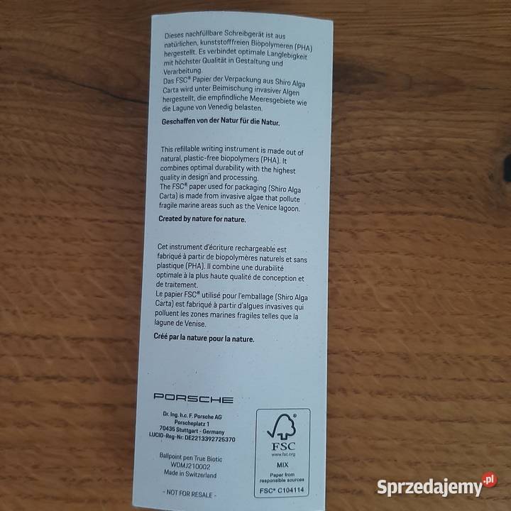 Porsche długopis czarny Chorzów