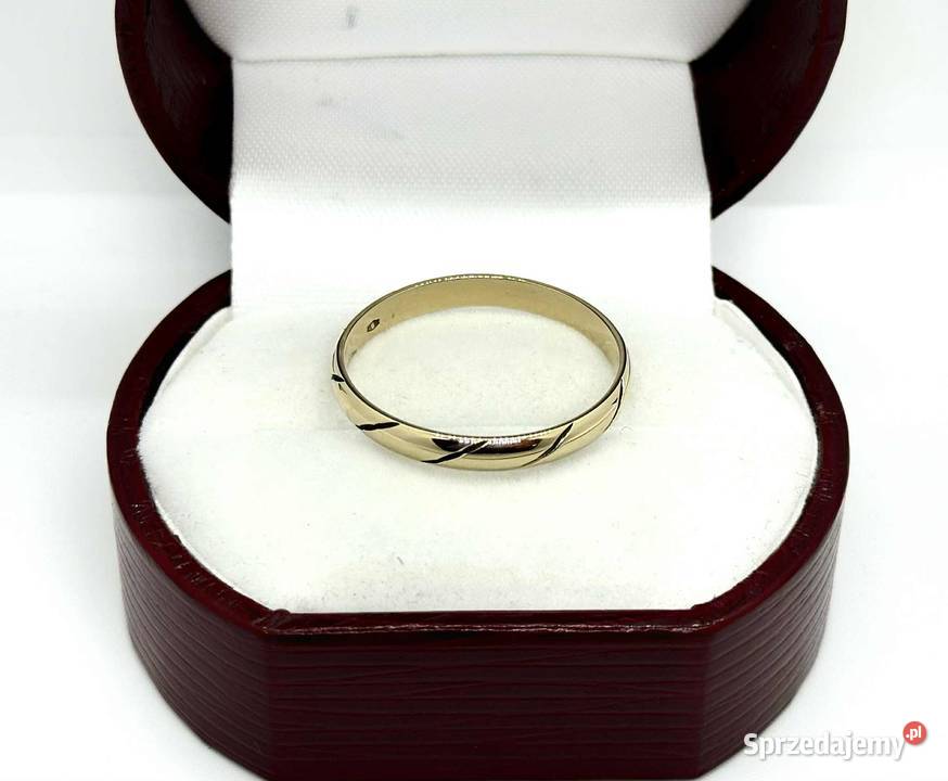 Złota obrączka pr585 276g R29 warmińsko-mazurskie Elbląg