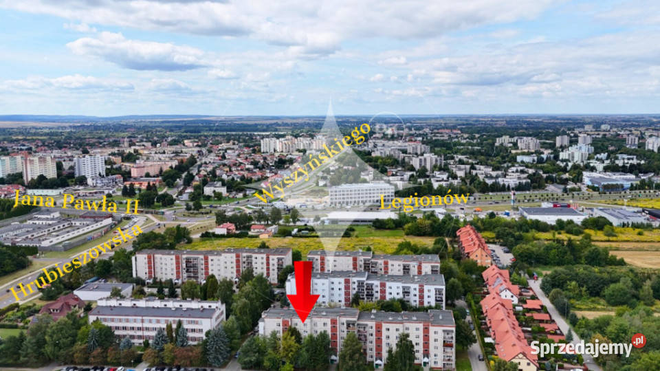 3 pokoje na parterze 73 m balkon Zamość