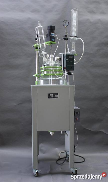 Reaktor szklany 100l NOWY z calym osprzętem plus