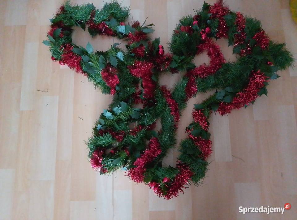 Łańcuch wieniec na choinkę Boże Narodzenie