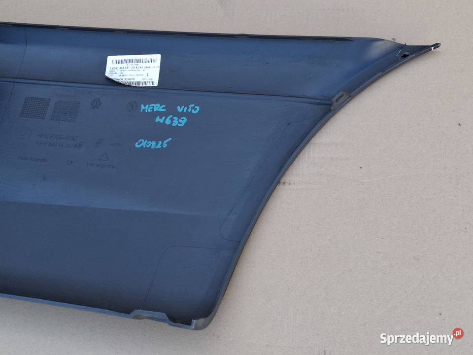 MERCEDES VITO W639 NAROŻNIK ZDERZAKA LEWY TYŁ osobowe Bieleń sprzedam