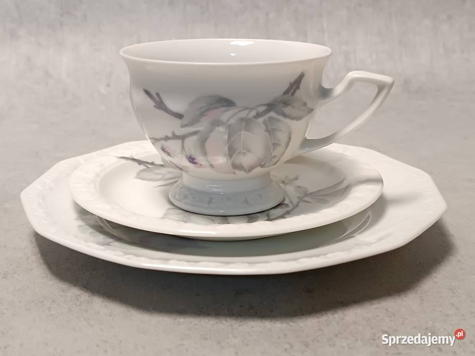 Rosenthal MARIA Filiżanka Trio Śniadaniówka Porcelana i szkło zachodniopomorskie Dobrzany
