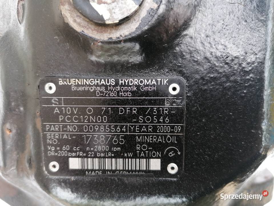 Pompa hydrauliczna Massey Ferguson 8170 8180 Zajęczniki