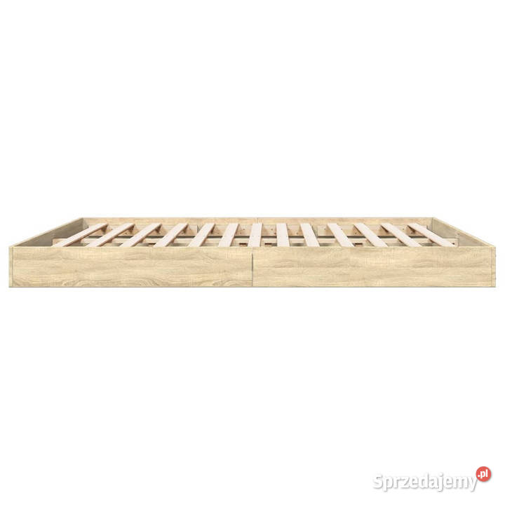 Rama łóżka dąb sonoma materiał drewnopochodny 17cm Łóżka