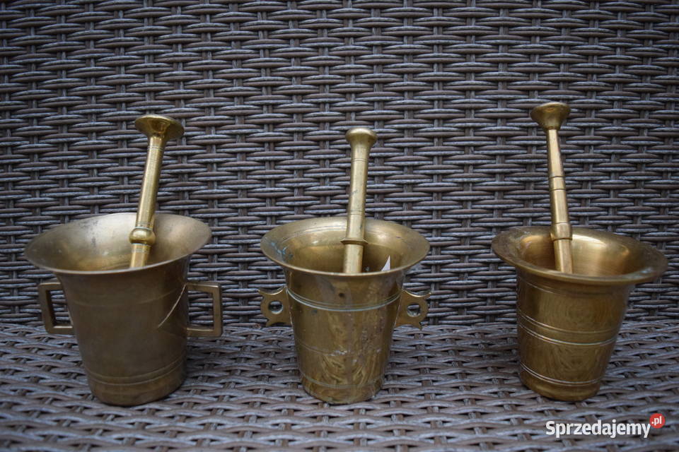 Mozdzieże Mosiężne Antyczne 3 Sztuki Okazja Olsztyn