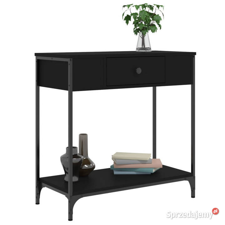 Stolik konsolowy czarny 75x345x75 WM834165 Warszawa