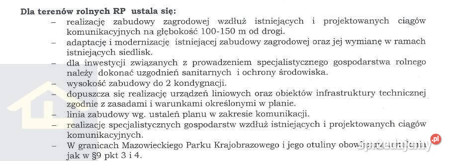 Działka w Chrośnie gmina Kołbiel Sprzedaż Chrosna