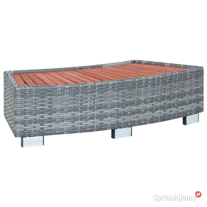 Stopień do spa szary 92 x 45 x 25 polirattanowy Warszawa