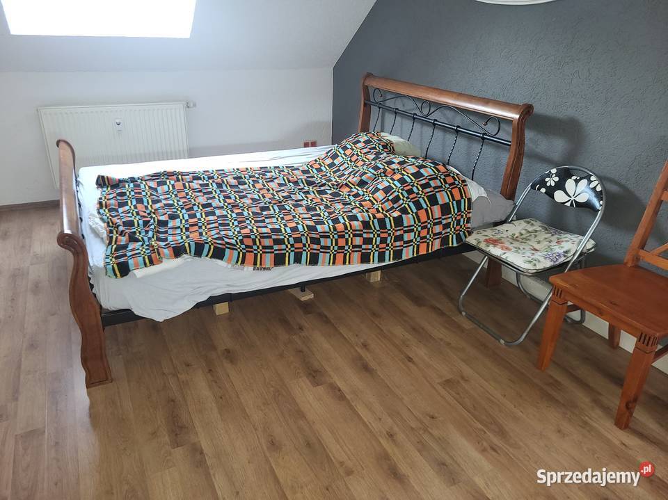 Sypialnia solidne łóżko sosnowe Łóżka