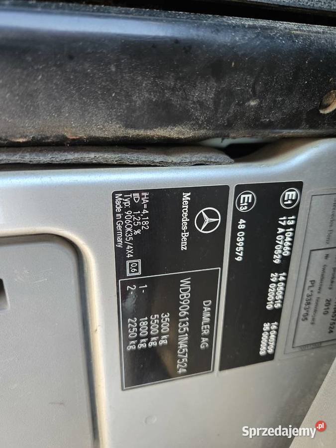 MERCEDES SPRINTER 4X4 PODNOŚNIK KOSZOWY 18M klimatyzacja Grójec