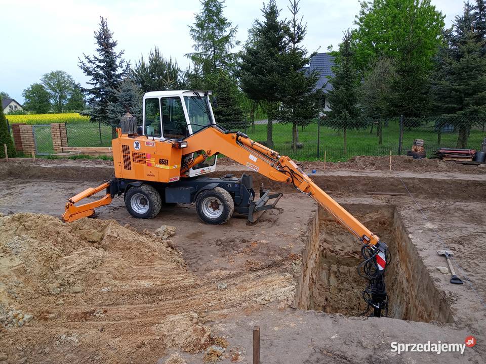 BOKI 6551 KOPARKA Cmentarna Teleskopowa Obrotowa Kock