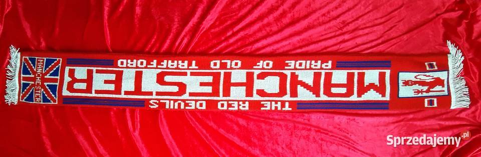 Szalik Manchester United lata 90te 100 Oryg nie Odzież sportowa Piastów