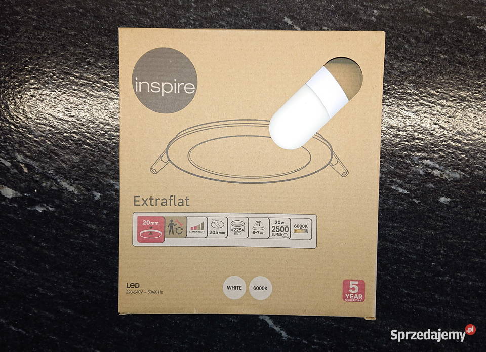 Lampa LED podtynkowa wpuszczana sufit Warszawa