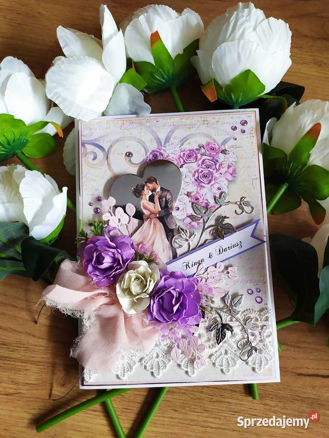 Kartki ślubne jubileuszowe Rękodzieło artystyczne Konin