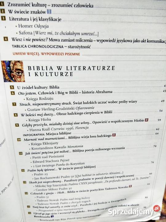 Zrozumieć tekst człowieka 11 polski podręcznik Warszawa sprzedam