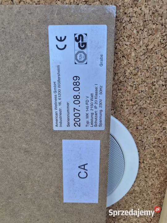 Sauna kabina na podczerwień szklane drzwi LED sprzedam