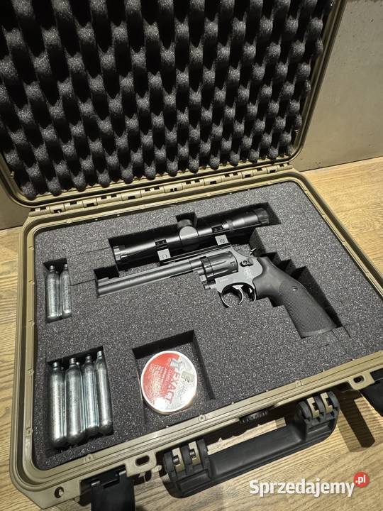 Rewolwer wiatrowka SmithWesson 6luneta Okazja Częstochowa sprzedam