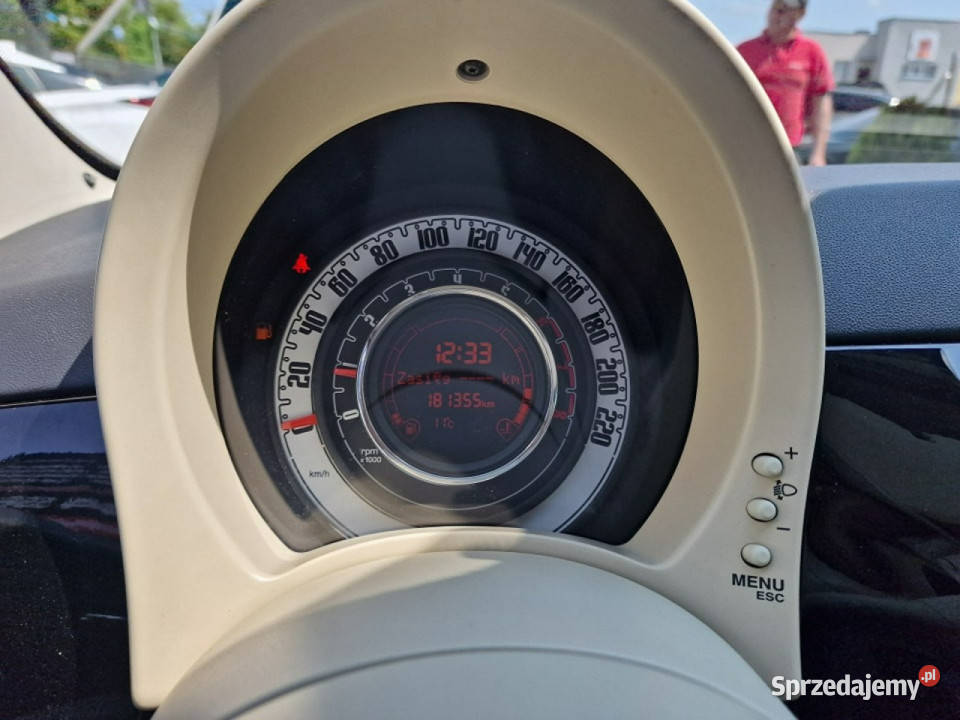 Fiat 500 12 Benzyna 69 Klimatyzacja Panorama komputer pokładowy Słupsk