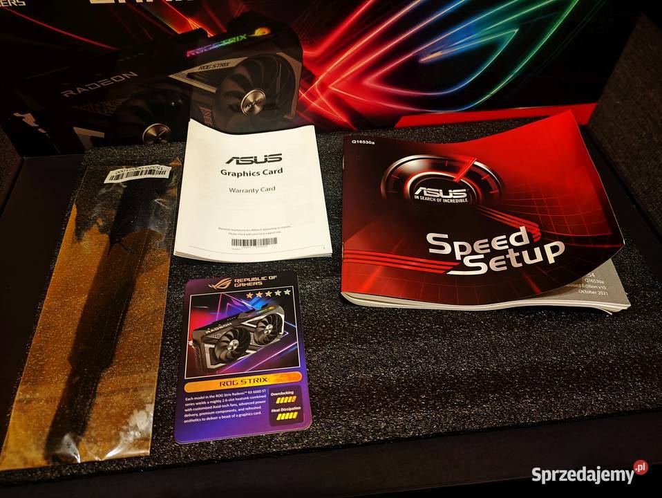 Karta graficzna Asus ROG Strix Radeon RX 6600 XT Asus Karty graficzne