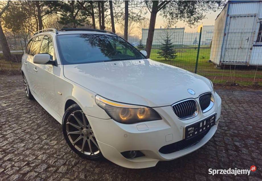 BMW e61 535d BITURBO MPAKIET 30 DIESEL PANORAMA hak Głogów
