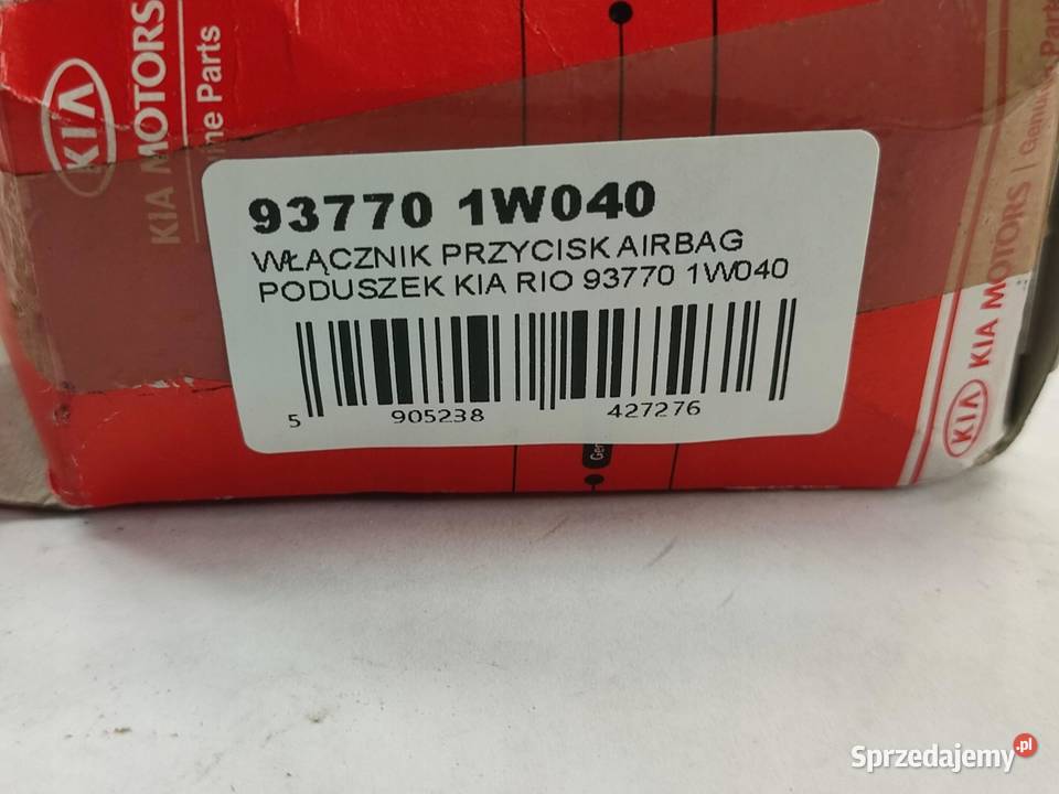 WŁĄCZNIK PRZYCISK AIRBAG PODUSZEK KIA RIO III UB Panele sterowania, przełączniki