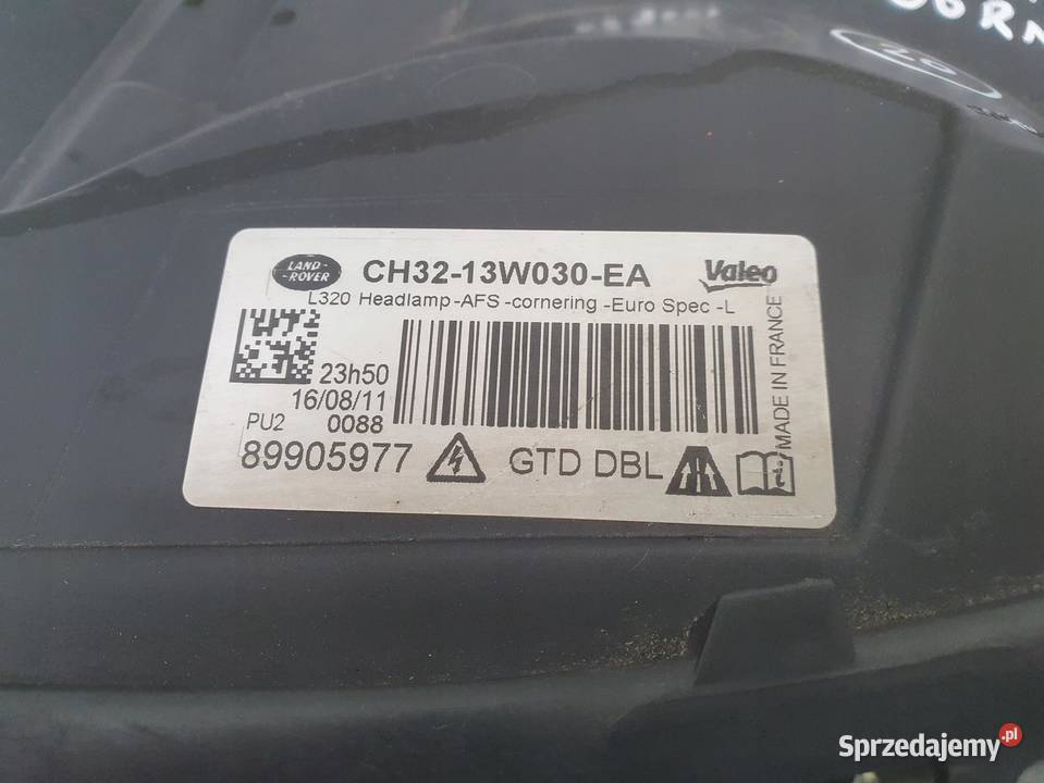 LAMPA LEWA Rover Sport LIFT XENON PRZEDNIA lewy Rudka