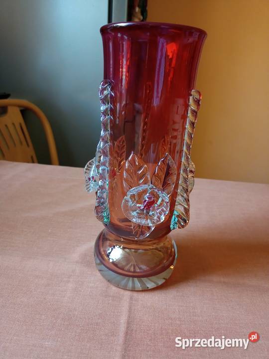 Ozdobny kryształowy wazon Wyposażenie wnętrz Częstochowa