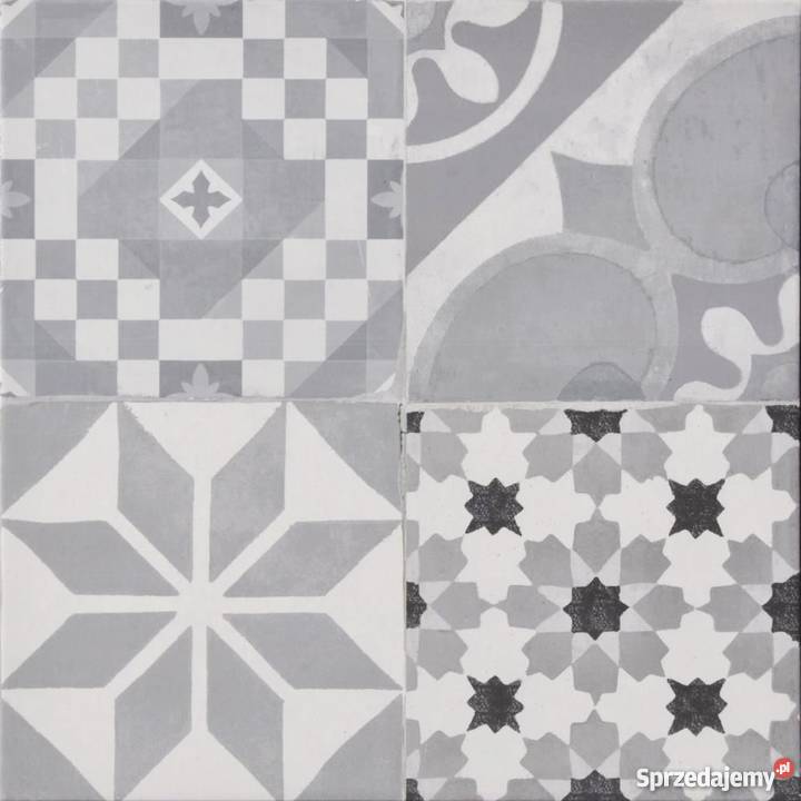 TERAKOTA MOMENTS PATCHWORK GRI I 45X45 162m2 8 Krzywda