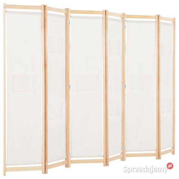 vidaXL Parawan 6panelowy kremowy 240 x 170 x 4 Warszawa