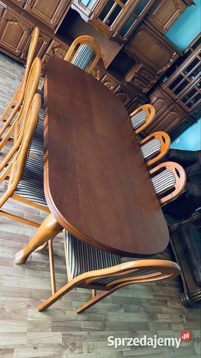 Stół z krzesłami komplet solidny