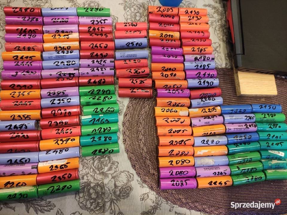 Ogniwa 18650 z demontażu Piła