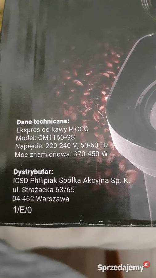 Ekspres do kawy RICCO 2 kubeczki Szczecin