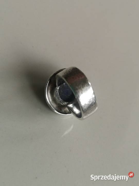 Pierścionek z lapis lazuli srebro vintage Toruń