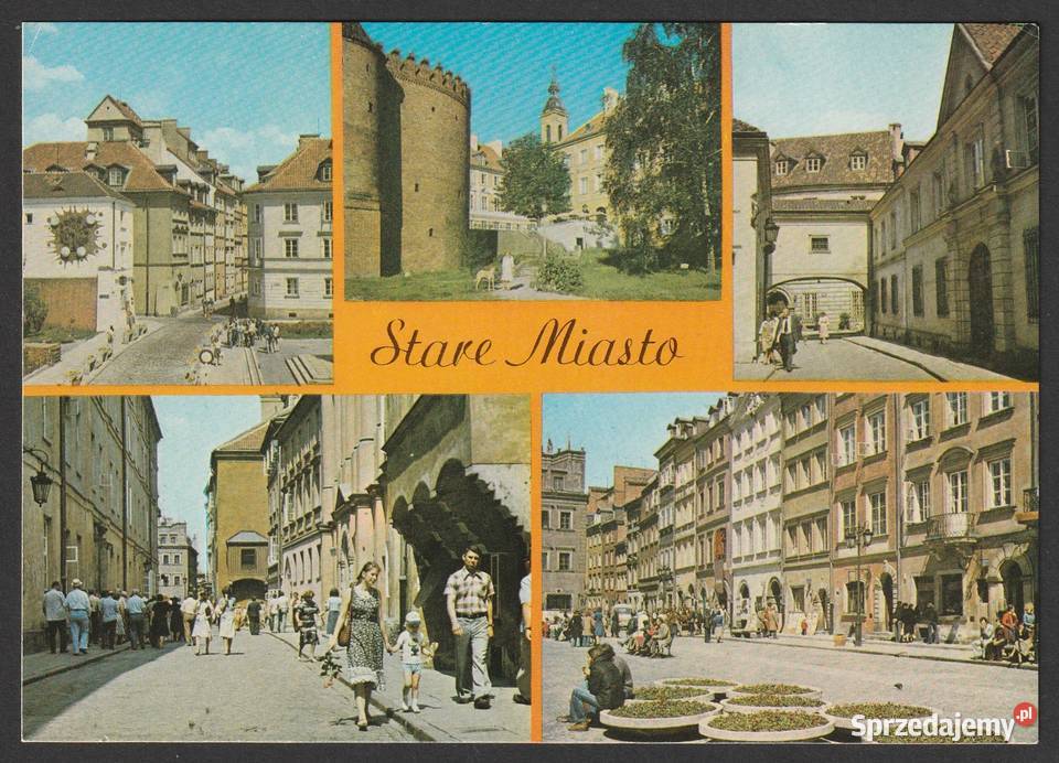 WARSZAWA STARE MIASTO 1978 BEZ OBIEGU Pocztówki i karty telefoniczne Łódź