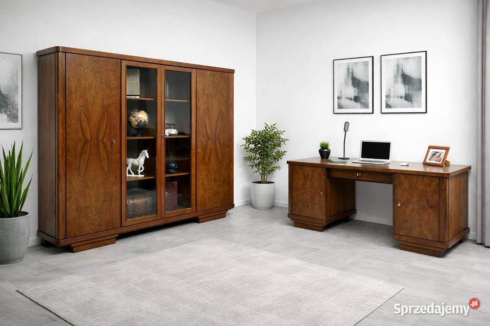 Zabytkowy gabinet art deco z lat 40tych Jerka
