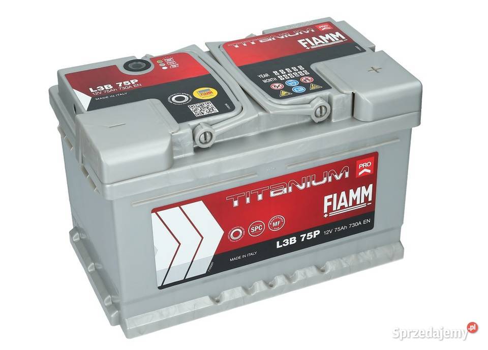 Akumulator Fiamm 12V 75Ah 730A kujawsko-pomorskie Bydgoszcz