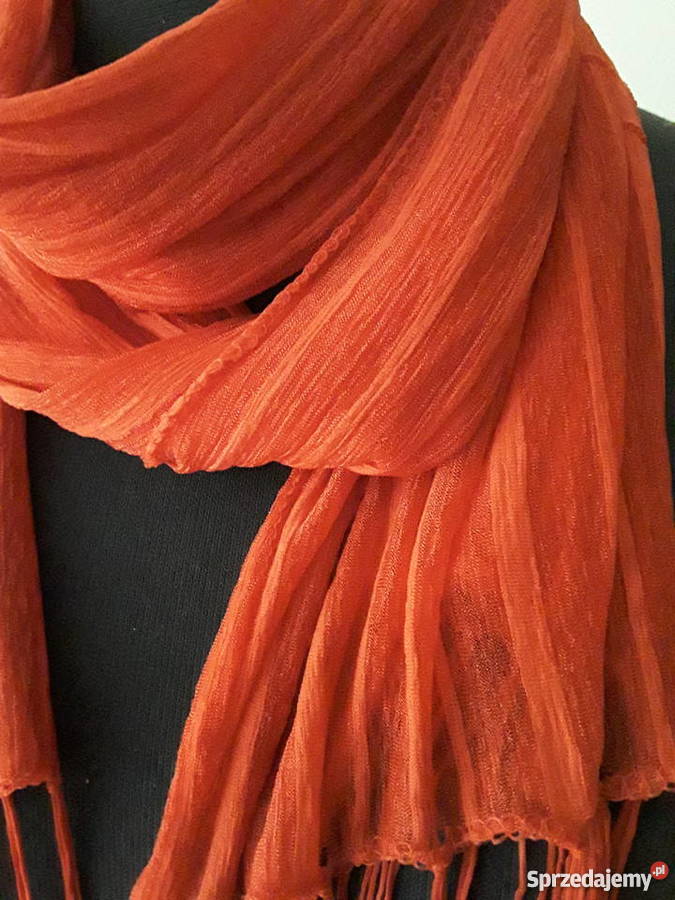 Szal apaszka komin z cienkiego materiału z Dodatki mazowieckie Warszawa
