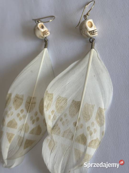 Kolczyki Boho pióra sprzedam