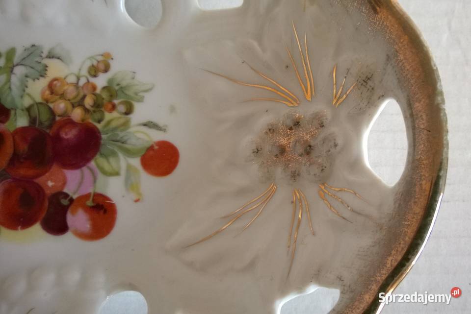 Patera Ażurowa Porcelana Śląsk Silesia Parowa mazowieckie