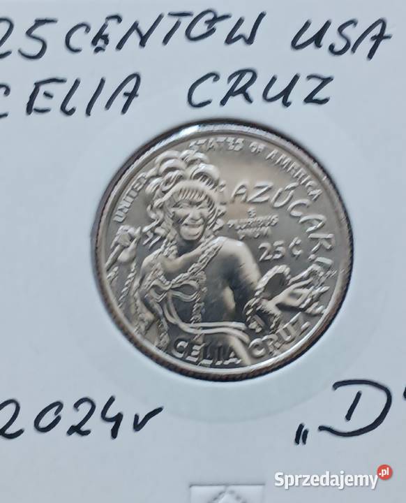 25 Centów USA 2024 r men D Celia Cruz Konin