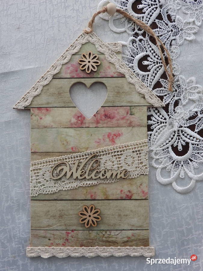 Panel ścienny domek z serduszkiem zawieszka Pozostałe śląskie