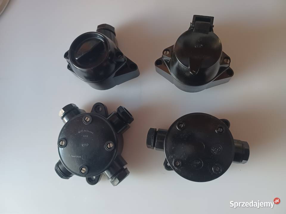 Czarny bakelit gniazdo wyłącznik puszki wielkopolskie